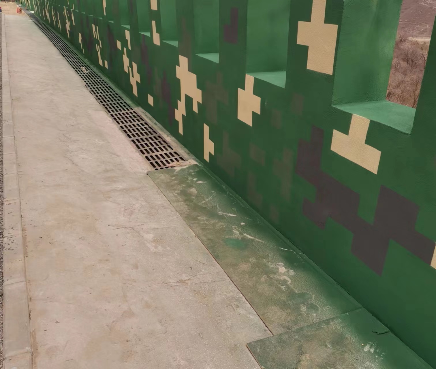 苏州围墙迷彩喷涂,数迷彩漆